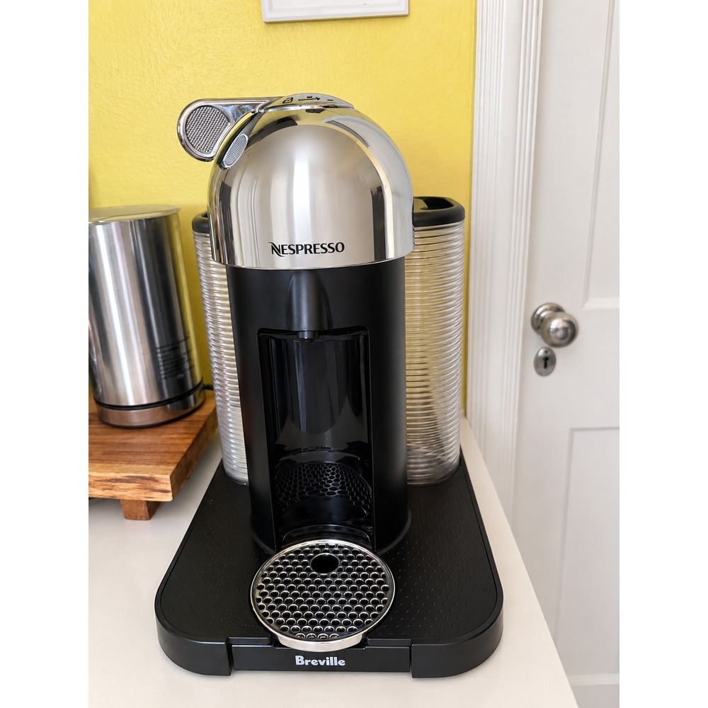 Nespresso Vertuo Coffee & Espresso Maker by Breville Black Polished Chrome Top
